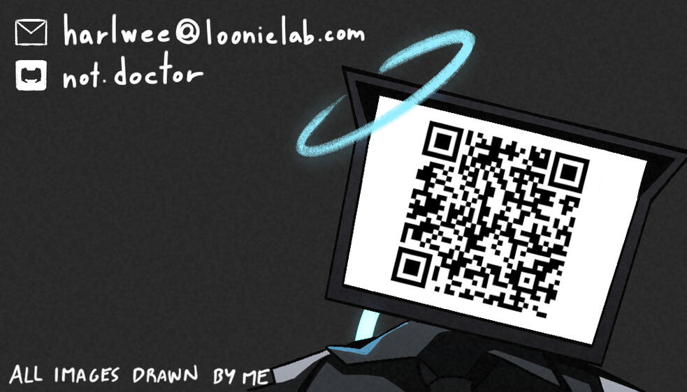 art business card back